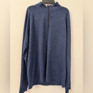 Fabletics 1/4 zip pullover - navy - men’s large #A825